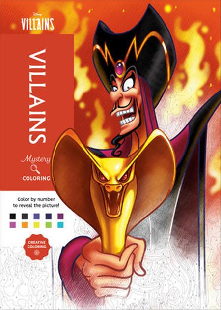 DISNEY MYSTERY COLORING DISNEY VILLAINS TP