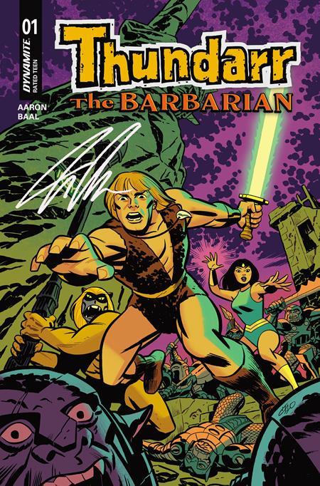 THUNDARR THE BARBARIAN #1 CVR S INC 1:100 MICHAEL CHO SIGNED BY JASON AARON VAR