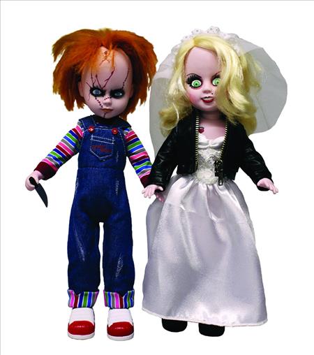 LIVING DEAD DOLLS CHUCKY & TIFFANY DOLL SET (C: 0-1-2)