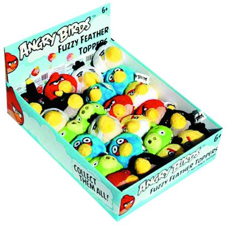 ANGRY BIRDS FUZZY FEATHER PENCIL TOPPERS SET (Net) (C: 1-1-1