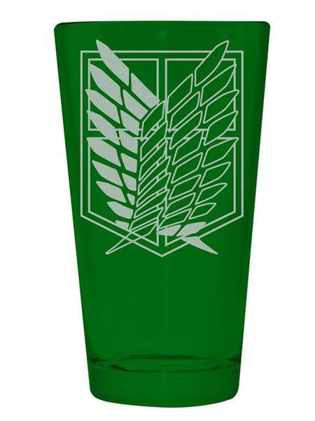 ATTACK ON TITAN SCOUT GREEN ETCHED GLASS (C: 1-1-2)