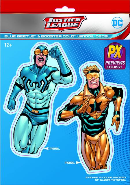 DC HEROES BOOSTER GOLD & BLUE BEETLE PX VINYL DECAL (C: 1-1-
