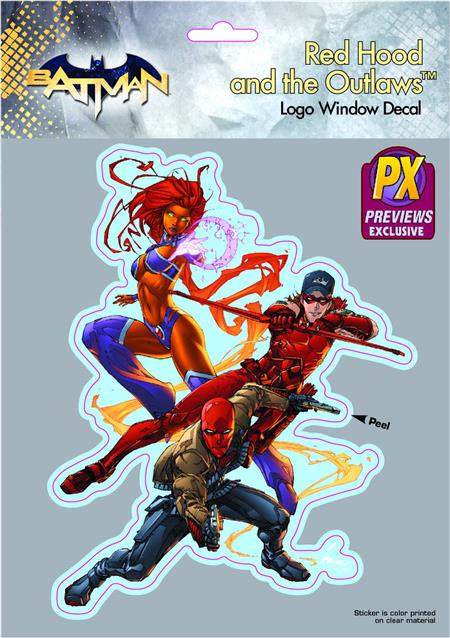 DC HEROES RED HOOD & THE OUTLAWS PX VINYL DECAL (C: 1-1-1)