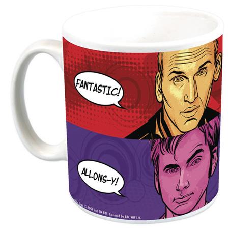 DOCTOR WHO 4 DOCTORS COLOUR CATCHPHRASES PX COFFEE MUG (C: 0