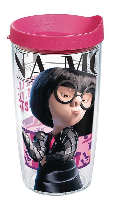 THE INCREDIBLES EDNA MODE 16OZ TUMBLER W/ PINK LID (C: 1-1-2