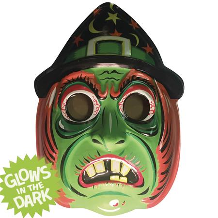 GHOULSVILLE GREEN WITCH VAC-TASTIC PLASTIC MASK (C: 0-1-2)