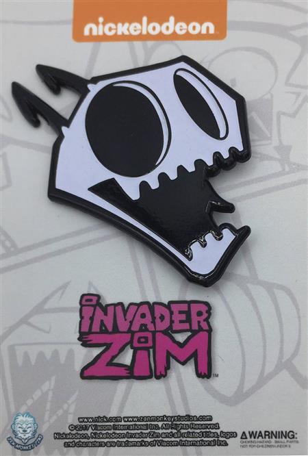 INVADER ZIM GLOW IN THE DARK ZIM X-RAY PIN (C: 1-1-2)