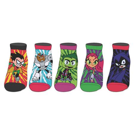 TEEN TITANS GO ANKLE SOCK 5PC SET (C: 1-0-2)