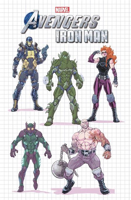 MARVELS AVENGERS IRON MAN #1 NAUCK DESIGN VAR