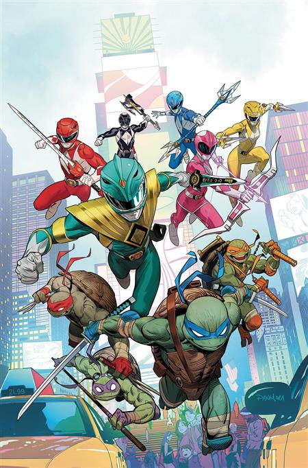 POWER RANGERS TEENAGE MUTANT NINJA TURTLES #1 CVR A MORA (C: