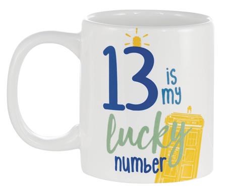 DOCTOR WHO 13 IS MY LUCKY NUMBER 11OZ MUG