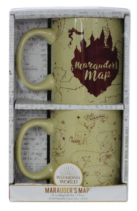 HARRY POTTER MARAUDERS MAP 11OZ MUG 2PK SET