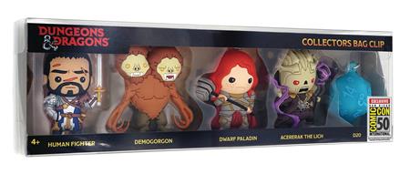 DUNGEONS & DRAGONS CON EXCLUSIVE 3D FOAM BAG CLIP 5PC SET (N