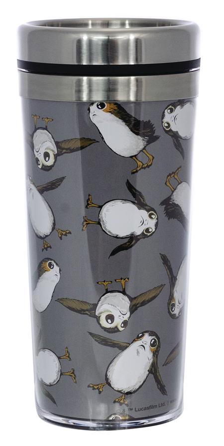 STAR WARS PORG ALL OVER PRINT TRAVEL TUMBLER