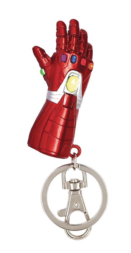 MARVEL AVENGERS IRON MAN NANO GAUNTLET PEWTER KEY RING (C: 1