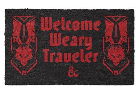 D&D WELCOME WEARY TRAVELER DOORMAT (C: 1-1-2)