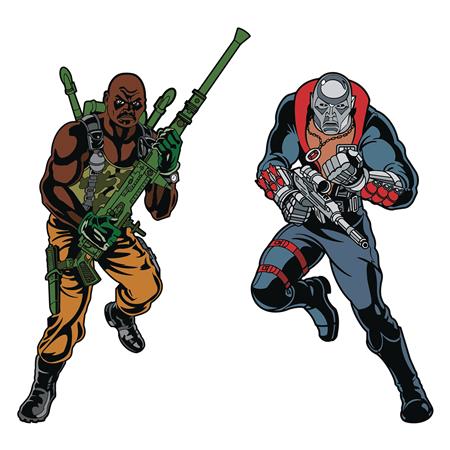 GI JOE ROADBLOCK X DESTRO RETRO PIN SET (C: 1-1-2)