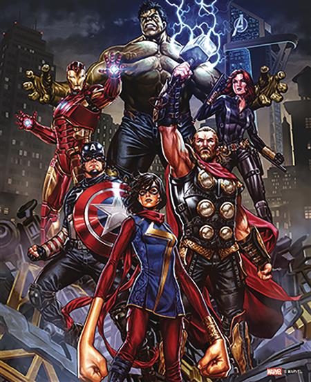 AVENGERS GROUP WOOD 16IN WALL ART (C: 1-1-2)