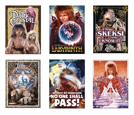 LABYRINTH AND DARK CRYSTAL 18PC FLAT MAGNET ASST (C: 1-1-2)