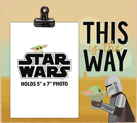 STAR WARS THIS IS THE WAY THE CHILD PHOTO FRAME WITH CLIP (C