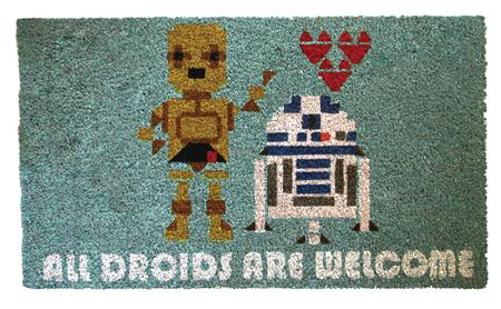 STAR WARS ALL DROIDS ARE WELCOME DOORMAT (C: 1-1-2)