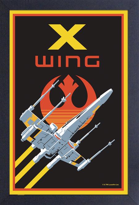 STAR WARS X-WING DESIGNER 11X17 FRAMED PRINT (C: 1-1-2)