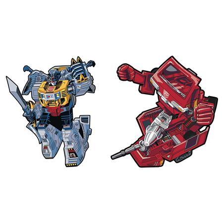 TRANSFORMERS GRIMLOCK X IRONHIDE RETRO PIN SET (C: 1-1-2)