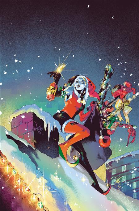 HARLEY QUINN #25 CVR C AL KAPLAN HOLIDAY CARD STOCK VAR