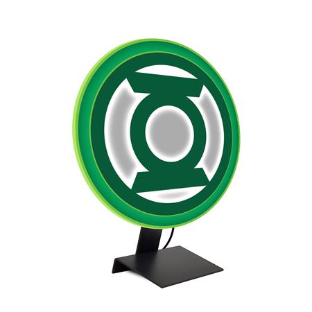 DC COMICS JUSTICE LEAGUE GREEN LANTERN TABLE LAMP NIGHT LIGHT WITH LUMINESCENT 3D MOUNTABLE ILLIMINATED WALL LIGHTS WITH DIMMER (REGULAR)