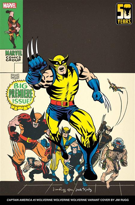 CAPTAIN AMERICA #5 JIM RUGG WOLVERINE WOLVERINE WOLVERINE