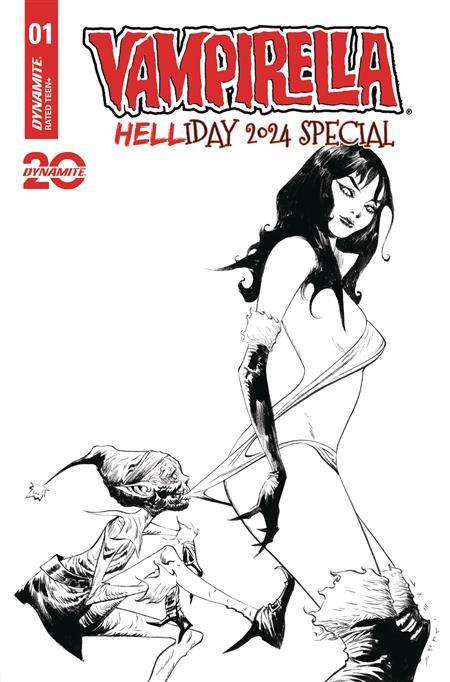 VAMPIRELLA HELLIDAY 2024 SP #1 CVR E 10 COPY INCV LEE LINE ART