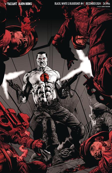 BLACK WHITE & BLOODSHOT #4 (OF 4) CVR E SUAYAN VIRGIN (MR)