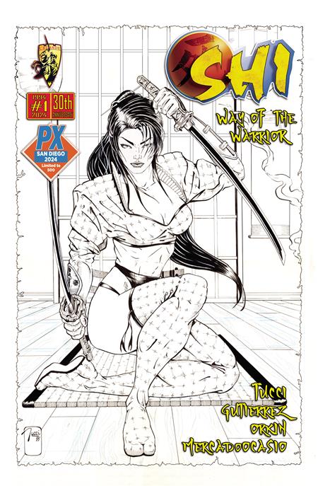 SDCC 2024 SHI #1 WOTW PX 30TH ANNV B&W ED (Net) (MR)