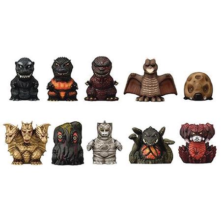 GODZILLA SERIES 1 FINGER PUPPET 10PC BMB DS (Net) 