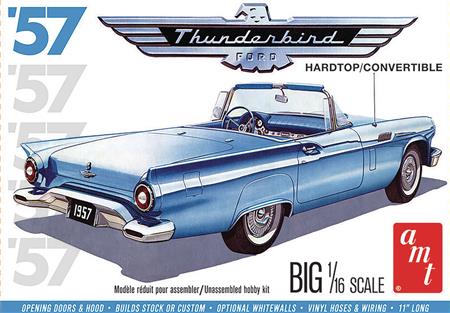 1957 FORD THUNDERBIRD 2T 1/16 SCALE AMT MODEL KIT (Net) 