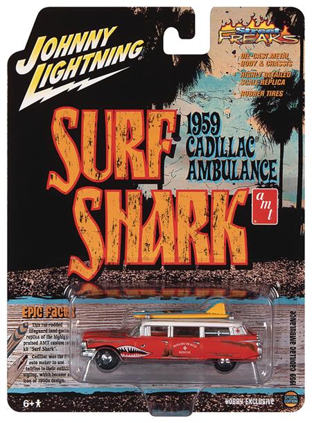 JL 1959 CADILLAC ELDORADO SURF SHARK AMBULANCE 1/64 DC CAR (Net)