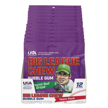 BIG LEAGUE CHEW GRAPE 12CT DISP (Net) 