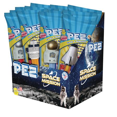 PEZ SPACE MISSION 12PC POLY BAG DISPLAY (Net) 