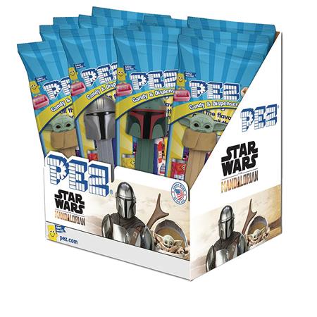 STAR WARS MANDALORIAN PEZ 12PC POLY BAG DISPLAY (Net) 