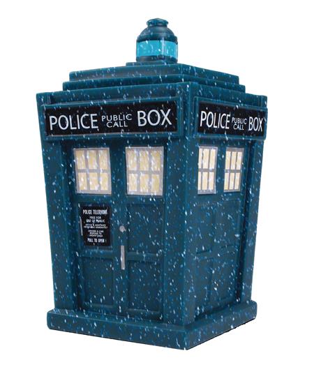 DOCTOR WHO SNOW EFFECT 6.5IN TARDIS (Net) 