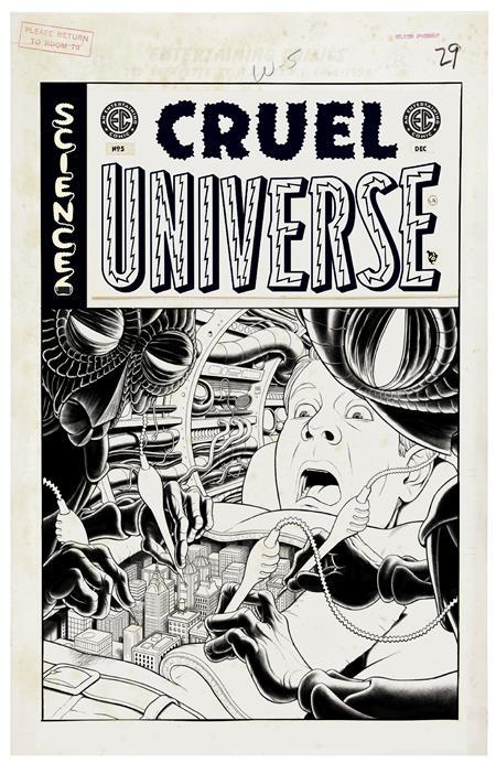 EC CRUEL UNIVERSE #5 (OF 5) CVR D INC 1:20 MALACHI WARD B&W ARTIST EDITION VAR (MR)