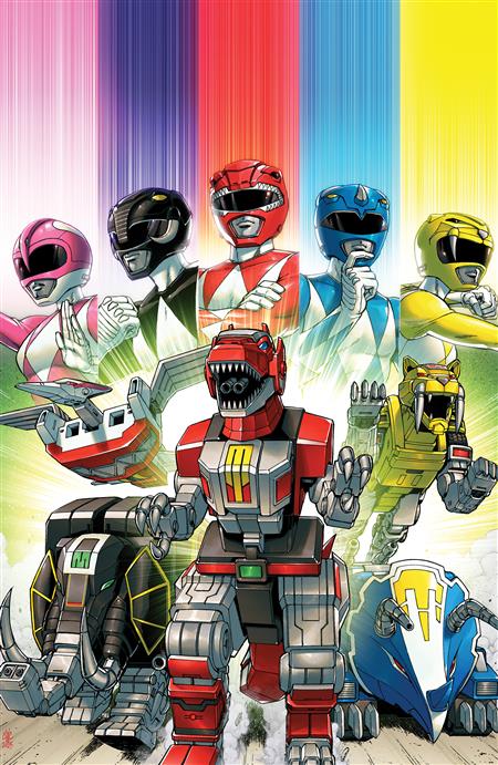 MIGHTY MORPHIN POWER RANGERS ZORD QUEST #1 B VARIANT (DRESSED COLLER)