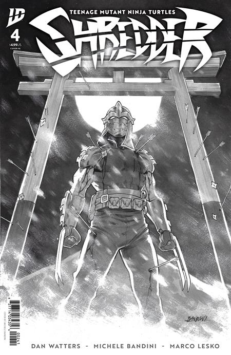 TEENAGE MUTANT NINJA TURTLES SHREDDER #4 VARIANT RI (1:10) (BANDINI B&W)