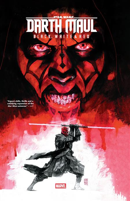 STAR WARS DARTH MAUL BLACK WHITE & RED TP