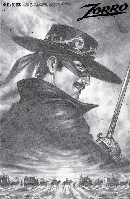 ZORRO ANNUAL #1 VARIANT D (BONACORSI B&W)