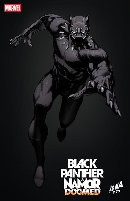 BLACK PANTHER/NAMOR DOOMED #4 DAVID NAKAYAMA COLOR BLOCK BLACK VARIANT