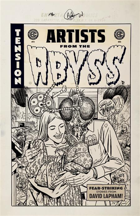 EC ARTISTS FROM THE ABYSS DAVID LAPHAM #1 COVER B DAVID LAPHAM B&W ARTIST EDITION 1:20 VAR