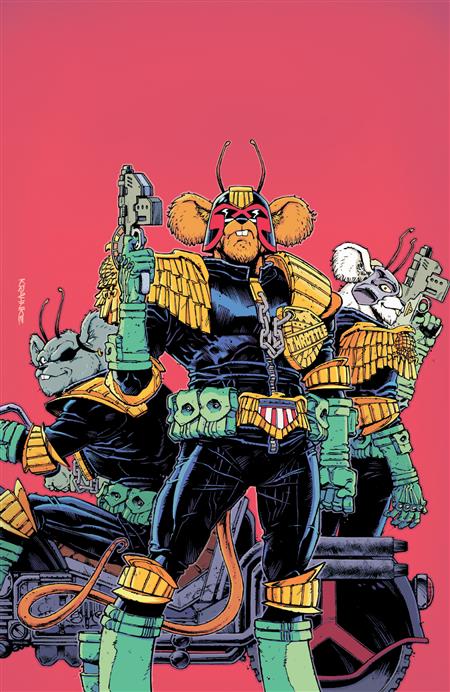 JUDGE DREDD/BIKER MICE FROM MARS #1 COVER G ANDREW KRAHNKE FULL ART 1:20 VAR