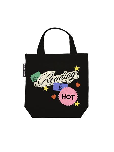 READING IS HOT MINI TOTE BAG
