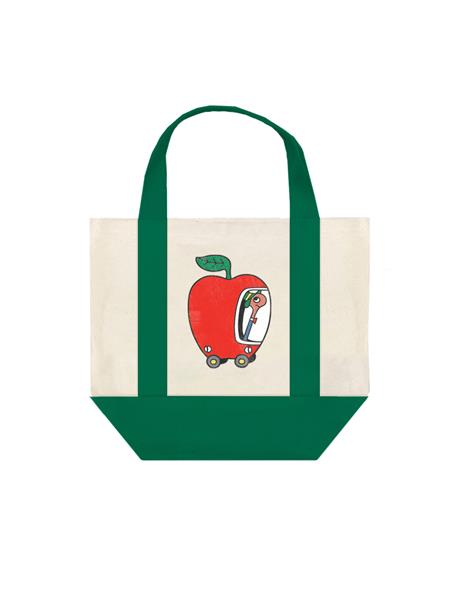 RICHARD SCARRY LOWLY WORM APPLE CAR MINI MARKET TOTE BAG